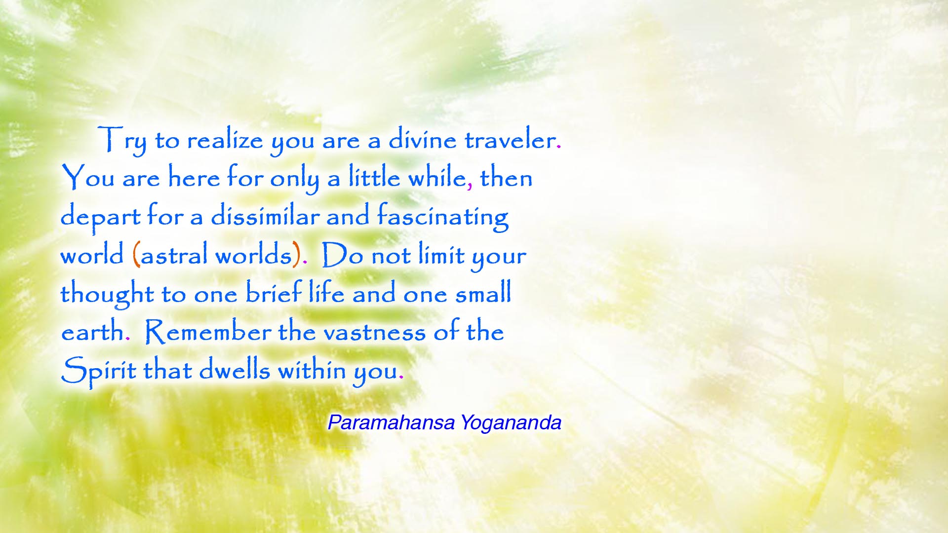 Yogananda divine traveler wallpaper